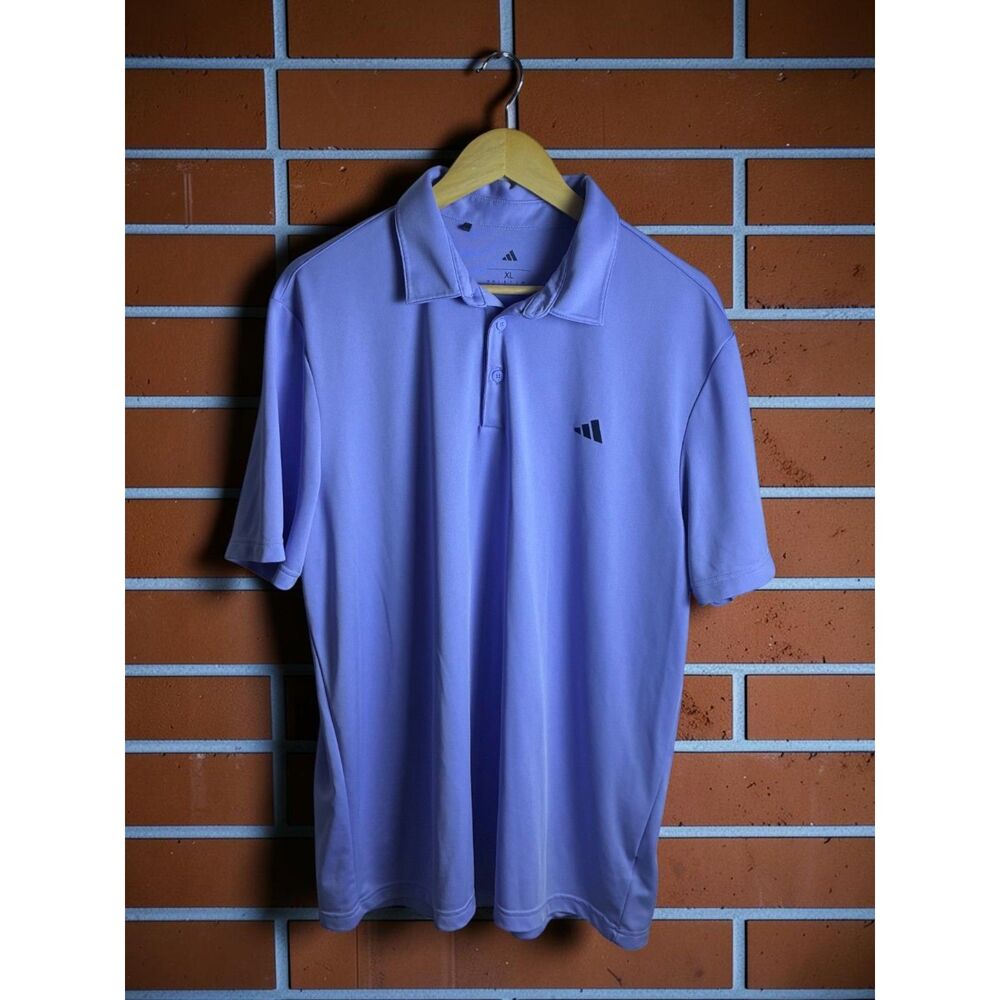 Adidas Performance Golf Polo Men's XL Lavender Short Sleeve Athletic Shirt